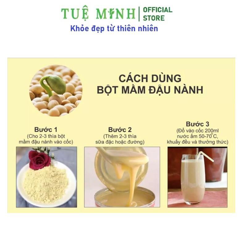 1Kg Mầm đậu nành nguyên xơ Tuệ Minh xưởng nhà làm có đủ giấy ATVSTP 2 hộp như hình