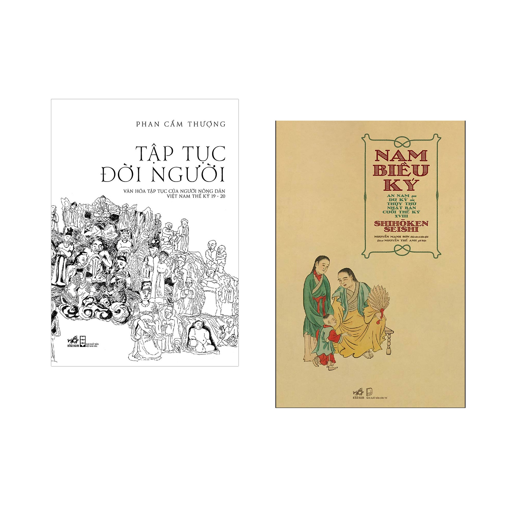 Combo 2 cuốn sách: Tập tục đời người   + Nam Biều Ký - An Nam Qua Du Ký Của Thủy Thủ Nhật Bản Cuối Thế Kỷ XVIII