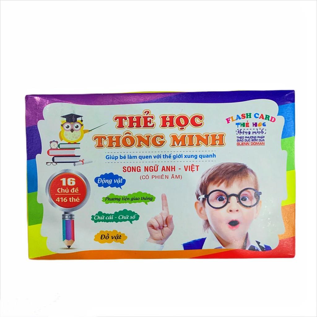 Thẻ học thông minh song ngữ 16 chủ đề-416 thẻ FLASHCARDS TRỰC QUAN