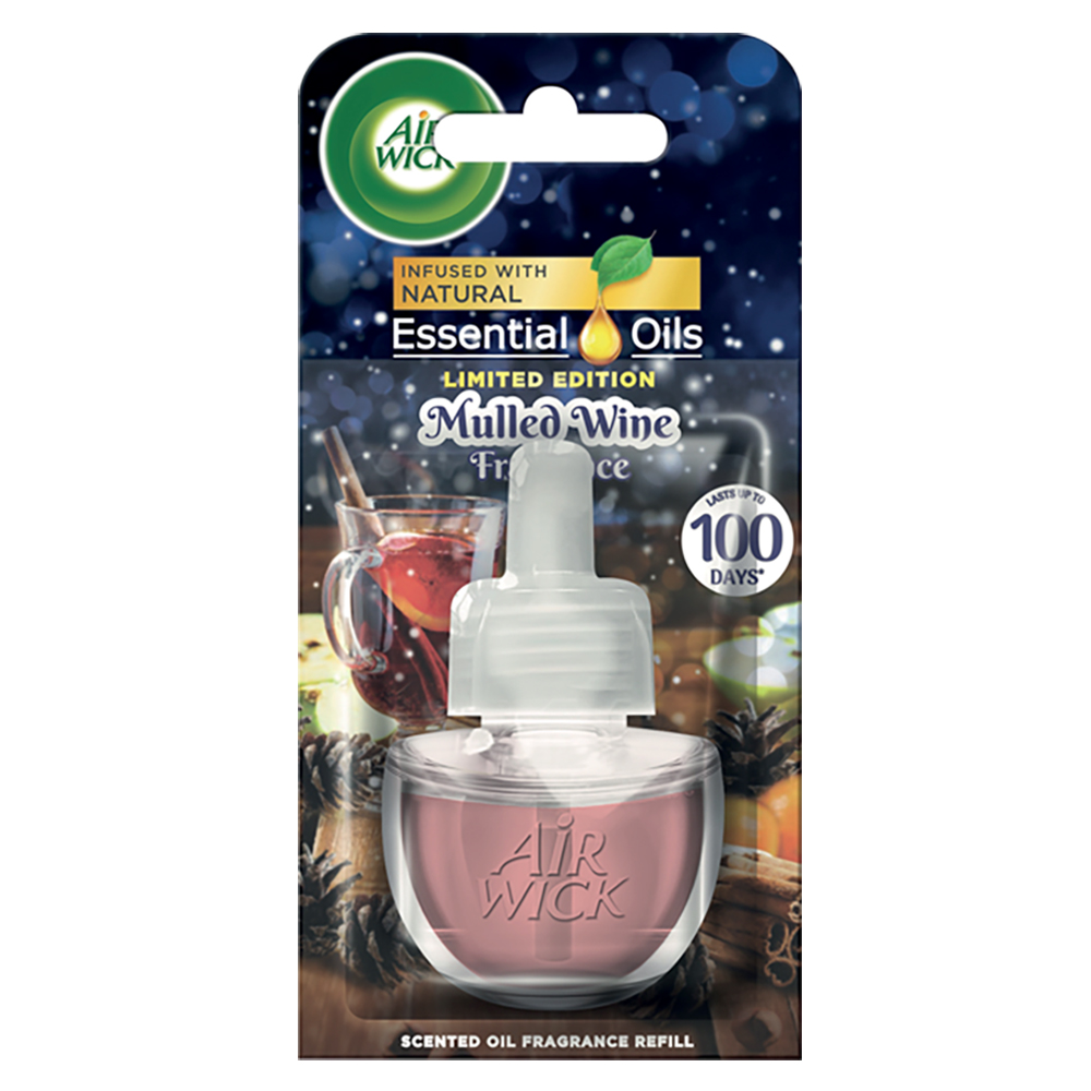 Lọ tinh dầu thiên nhiên Air Wick Mulled Wine 19ml QT09422 - cam, quế, đinh hương