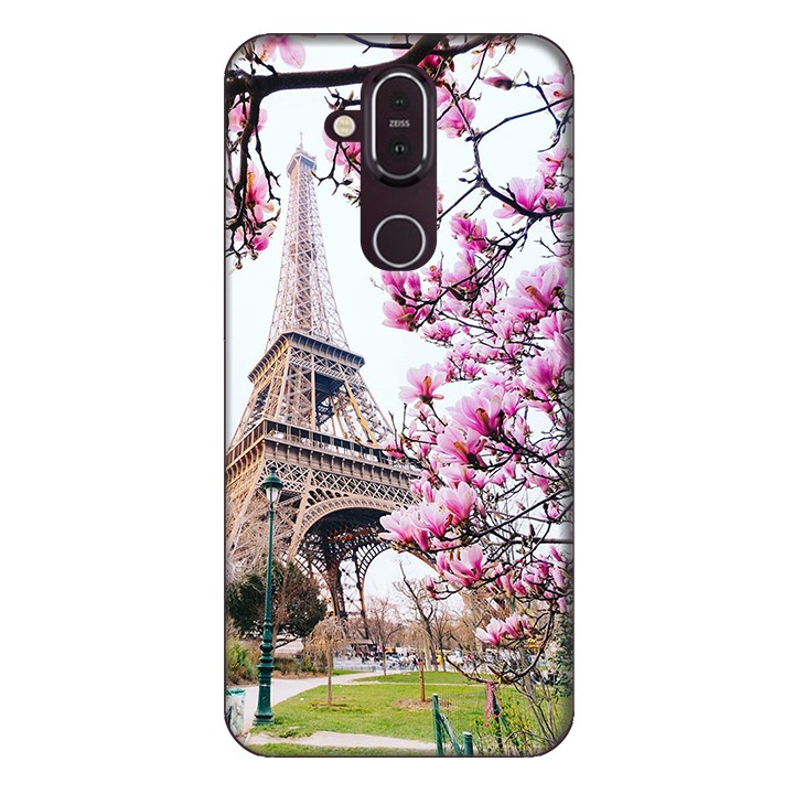 Ốp lưng dành cho điện thoại Nokia 8.1 Tháp Hoa