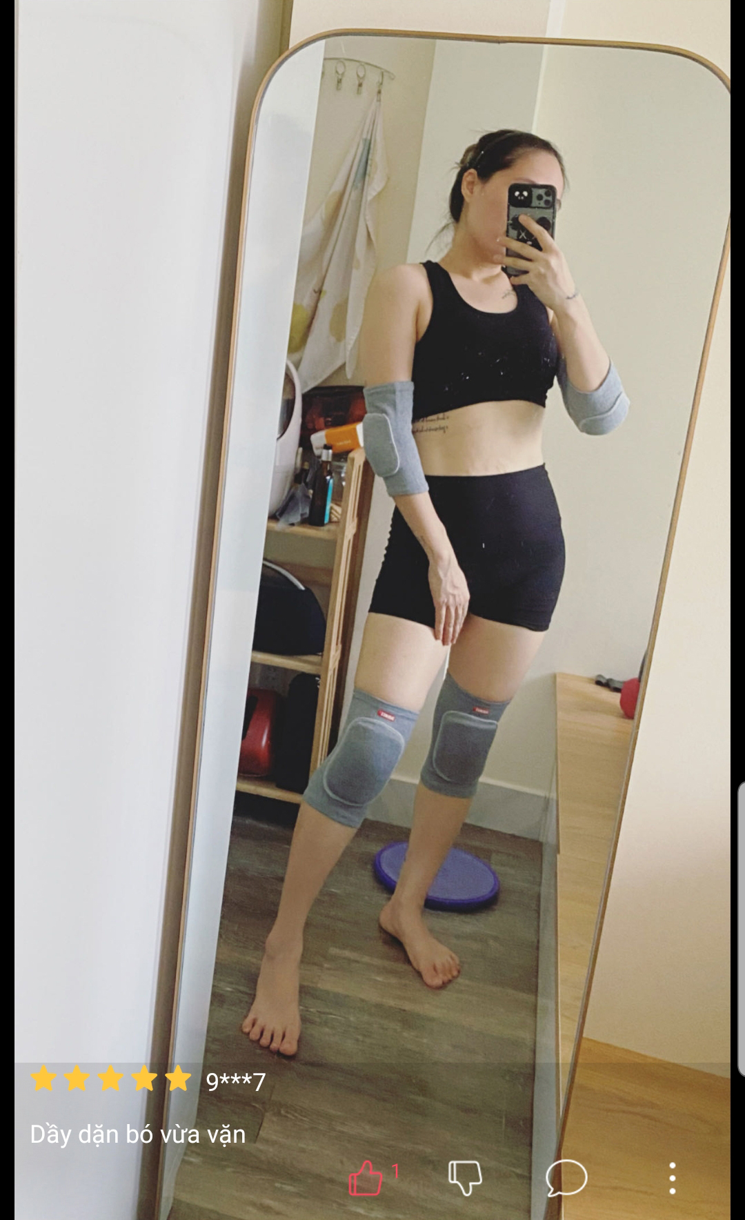 Xỏ Khuỷu Tay và Bó gối có miếng đệm bảo vệ Aolikes - Hỗ trợ tập Yoga, Gym, chơi thể thao