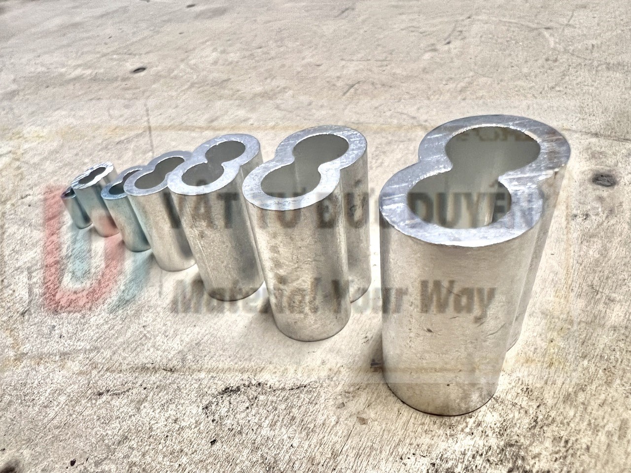 Đầu nhôm cốt nhôm khóa dây cáp Ø