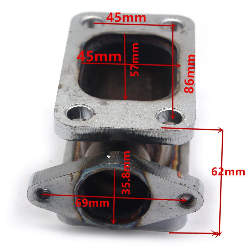 T3 to T3 Turbo Adapter Flange Cast Spacer Strong Design 4 + 38mm Ports
