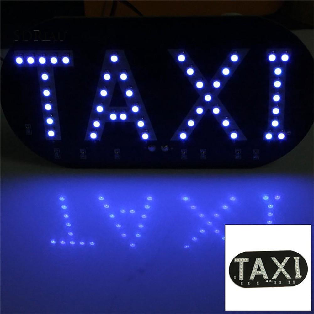 Đèn LED chữ TAXI gắn kính chắn gió xe hơi đa dụng nhiều màu tùy chọn