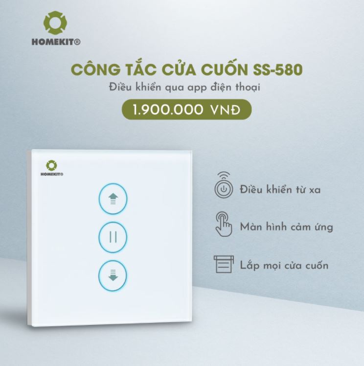 Công tắc cửa cuốn thông minh điều khiển từ xa SS-580