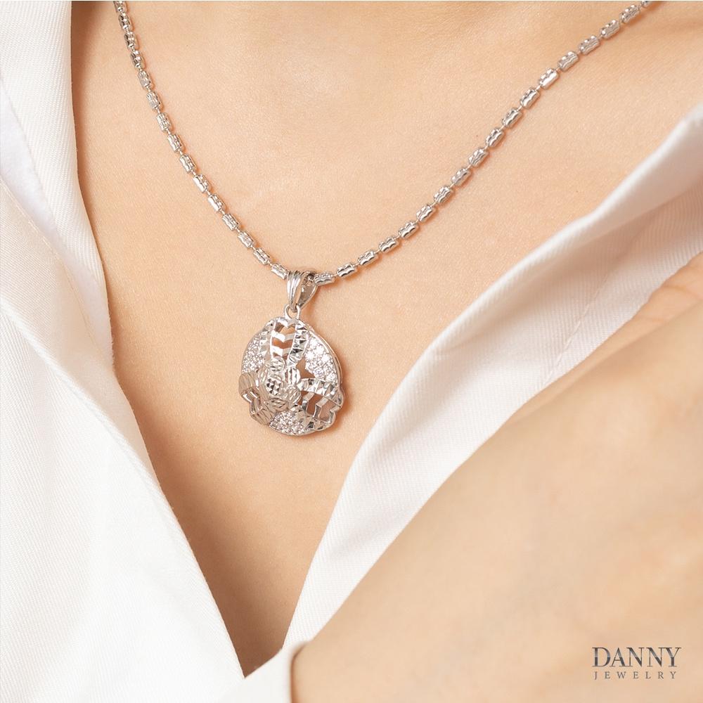 Mặt Dây Chuyền Nữ Bạc 925 Danny Jewelry Xi Bạch Kim DI4GZ005