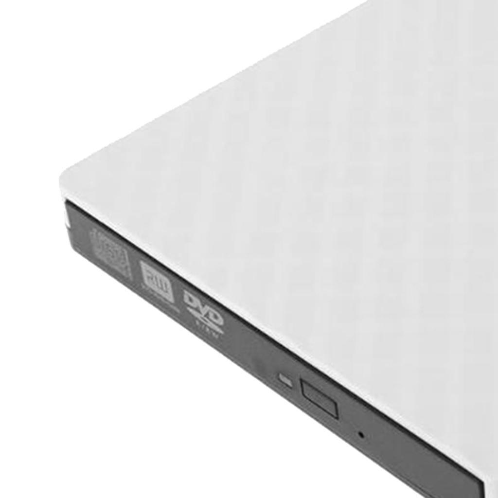 External CD DVD Drive USB 3.0 RW Writer Burner Reader for Laptop PC White