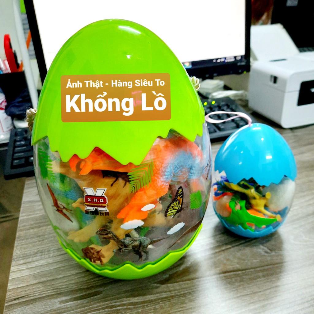 Bộ đồ chơi trứng Khủng Long-Mô hình nhựa dẻo Foxi-siêu bền-sưu tầm-chơi trong nhà-màu sắc bắt mắt