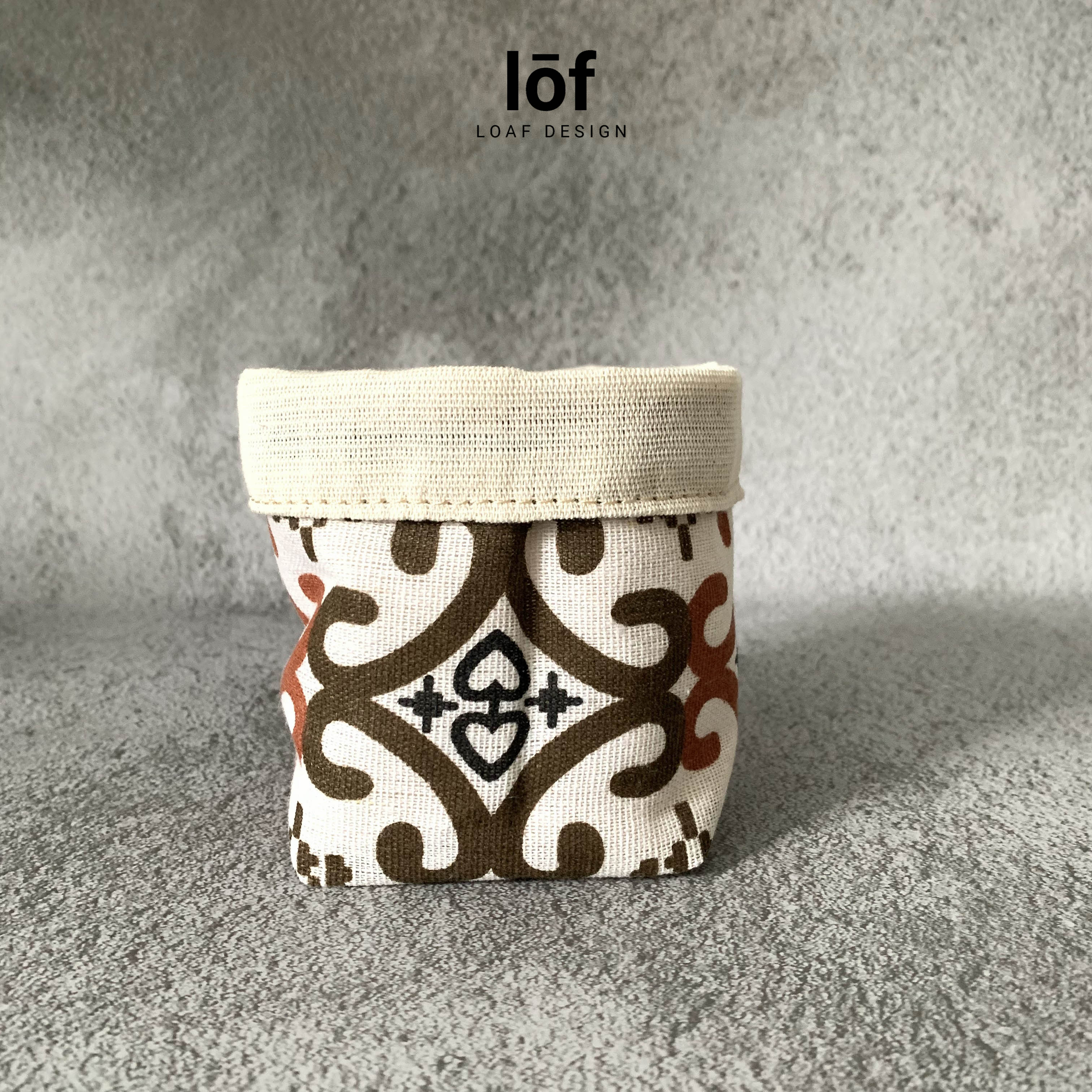 Chậu vải trồng cây để bàn Loaf Design