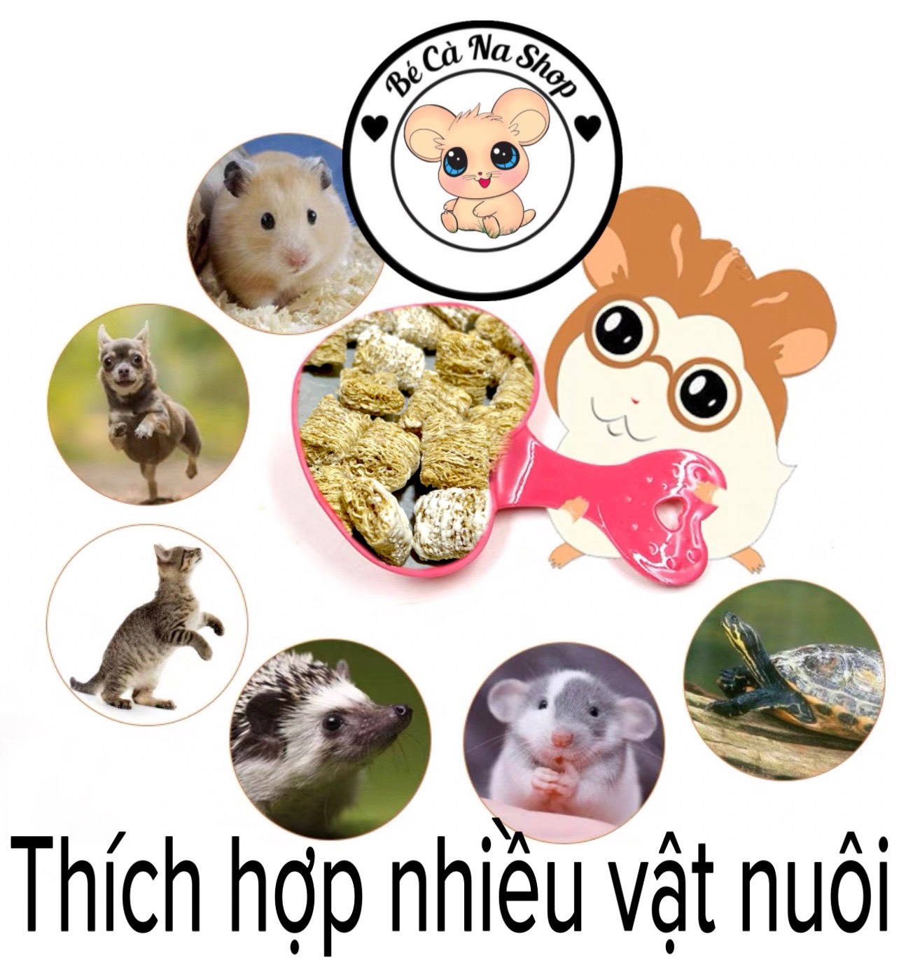 Viên mỹ giòn xốp, hàng độc quyền , thức ăn chi hamster thỏ bọ sóc...