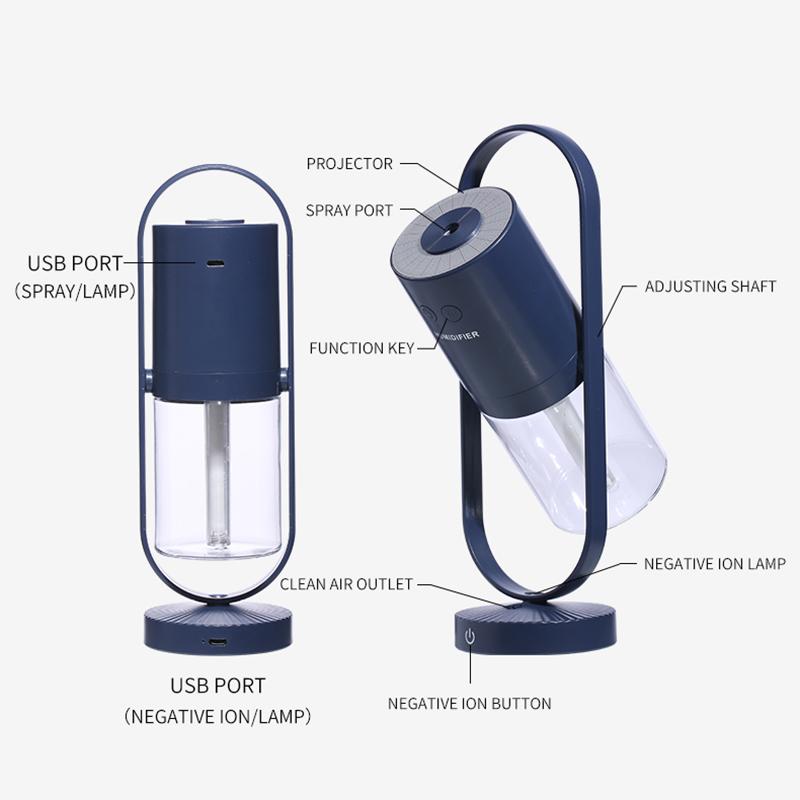 200Ml Magic Bóng Không Dây Máy Phun Sương Tạo Độ Ẩm Siêu Âm Thanh USB Không Khí Ẩm Máy Tạo Độ Ẩm Phun Sương Làm Với Pin Mini Văn Phòng Máy Lọc Không Khí