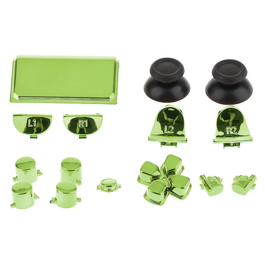 Replacement Full Buttons Custom Mod Kit for Sony PS4 Pro Controller Green