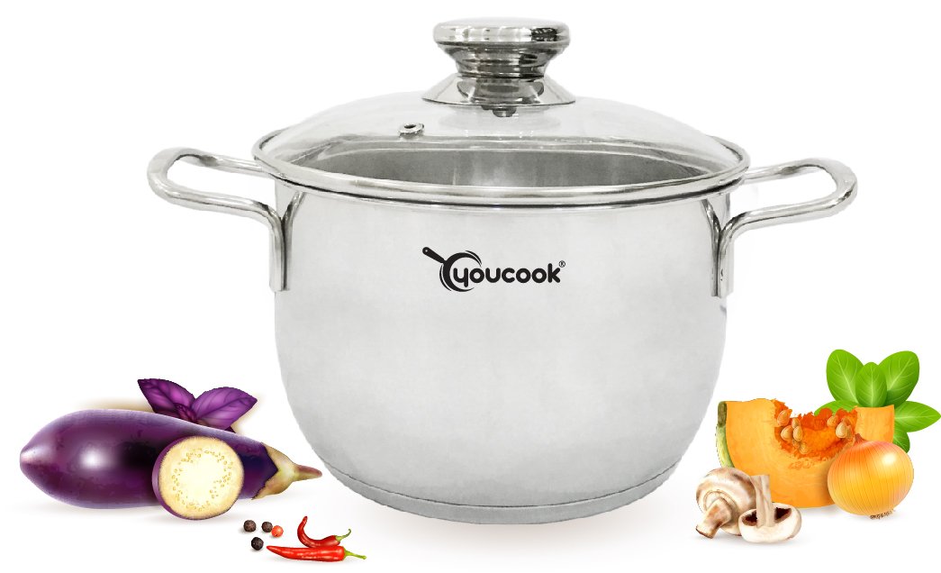 Nồi Inox 3 Đáy You Cook Thân Côn 18cm