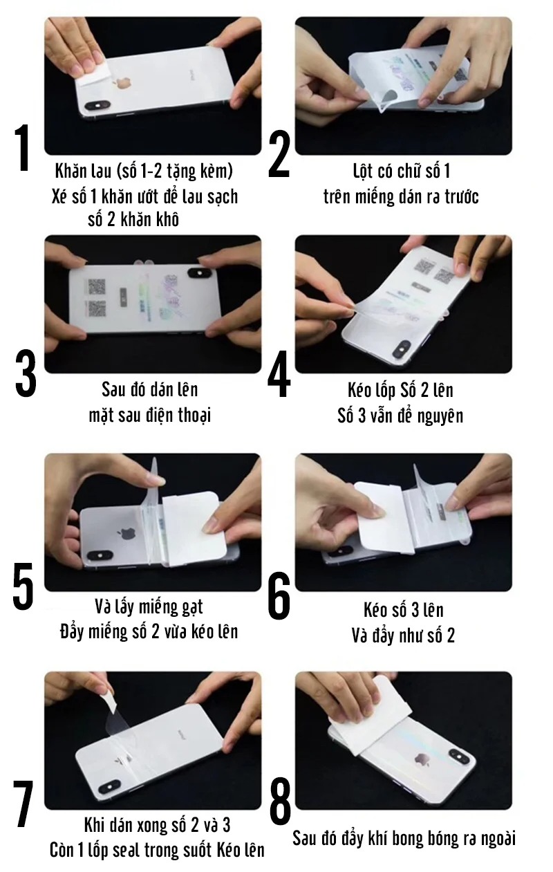 Miếng dán PPF mặt sau trong 3D Tổ ong cho Xiaomi Mi 10T - 10T Pro