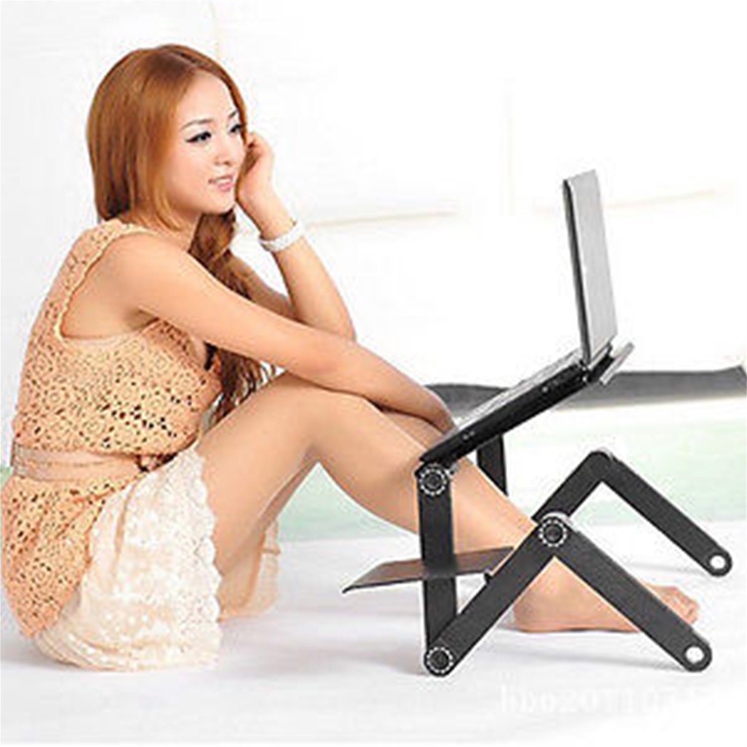 Giá đỡ thông minh 360° Foldable Laptop Desk màu đen