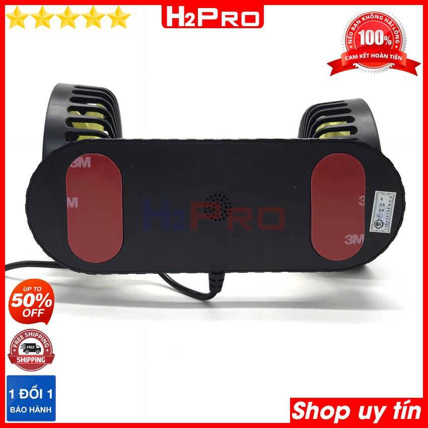 Quạt đôi ô tô Vehicle F404 H2Pro 10W chính hãng, quạt đôi ô tô 5V-2A cao cấp xoay đa chiều (tặng 2 miếng dán siêu chắc)