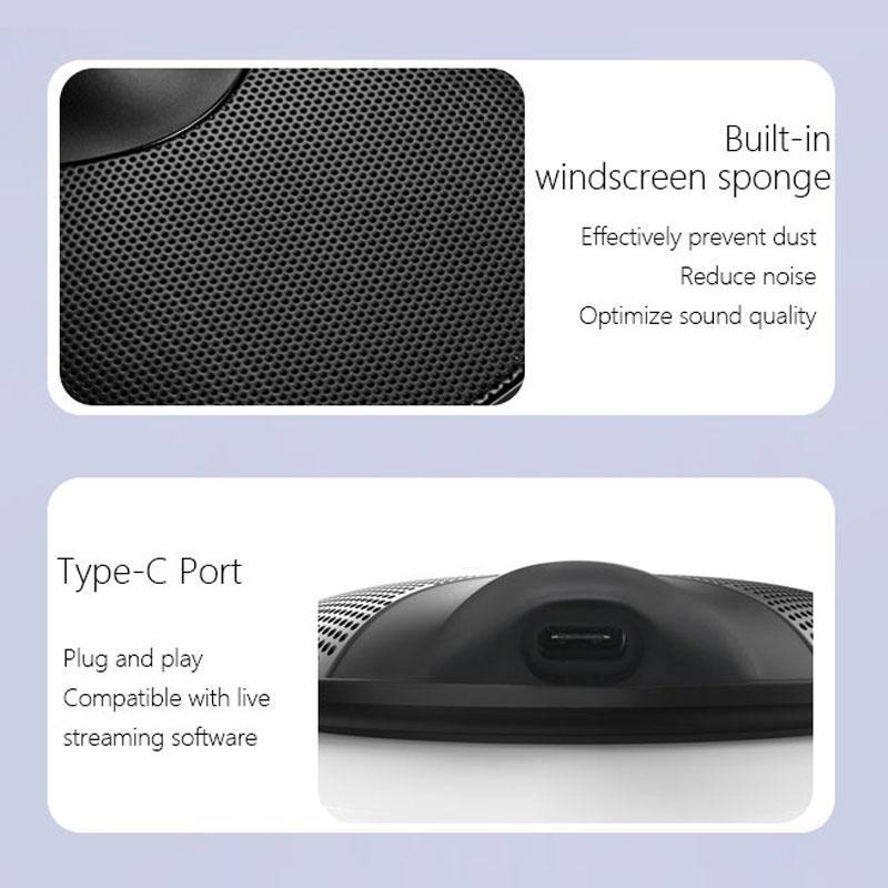 Micro Basspal cổng USB Type-C tiện dụng cho máy tính/hội nghị/học trực tuyến/ghi âm
