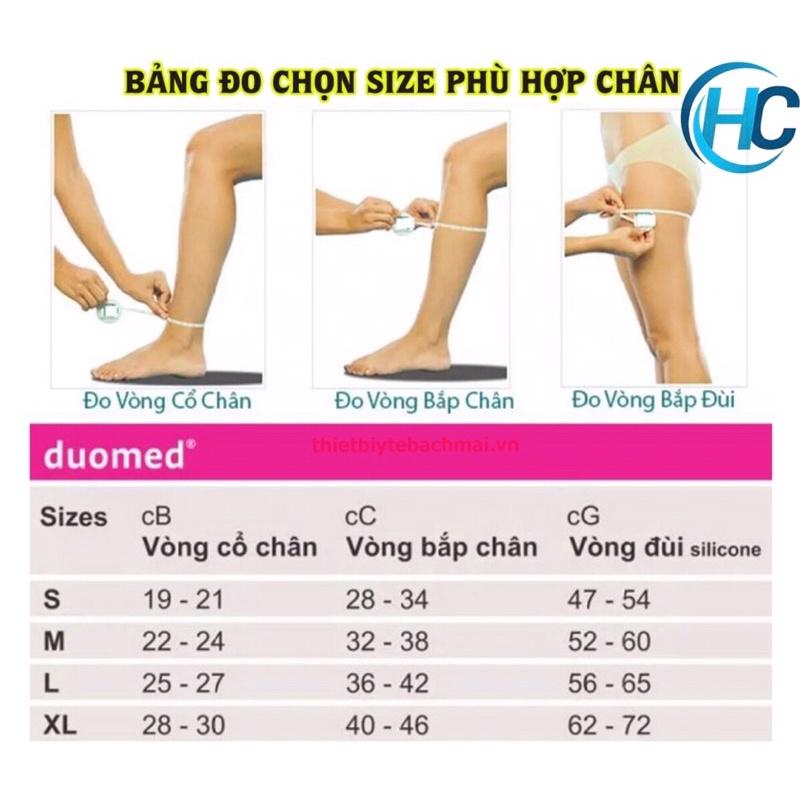 Vớ Y Khoa (Vớ gối) -Vớ chống suy giãn tĩnh mạch-Medi-Duomed (Vớ Đức)