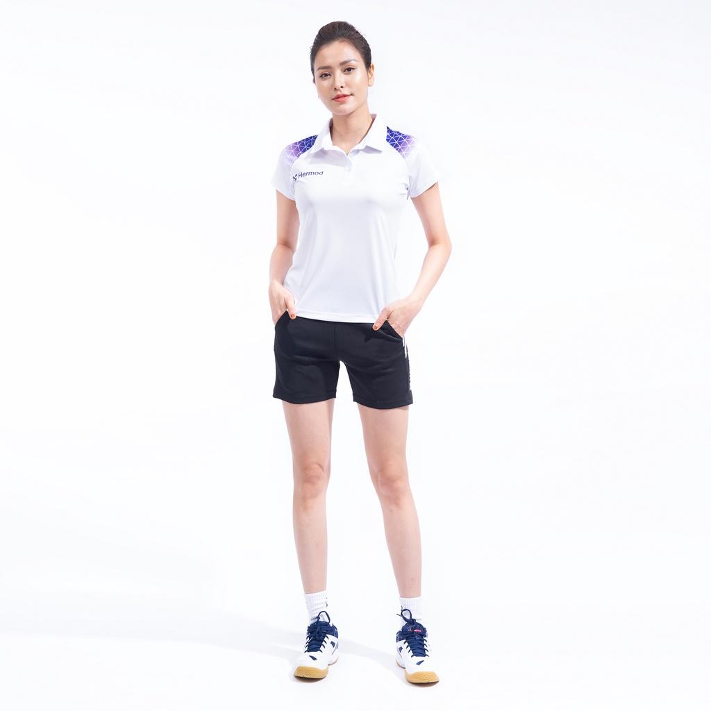 Quần Short Thể Thao Nữ HERMOD Tennis, Cầu Lông, Vải Co Dãn, Thoáng Mát L01XD