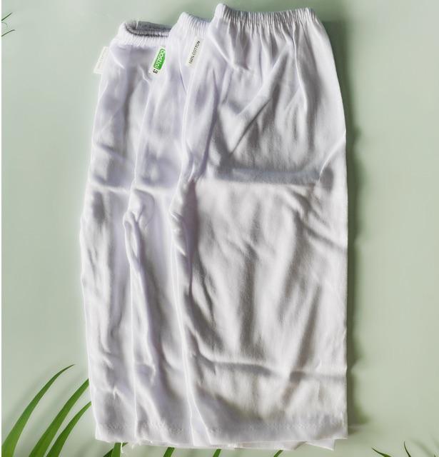 Quần Dài Cho Bé Bosini Trắng 100% Cotton