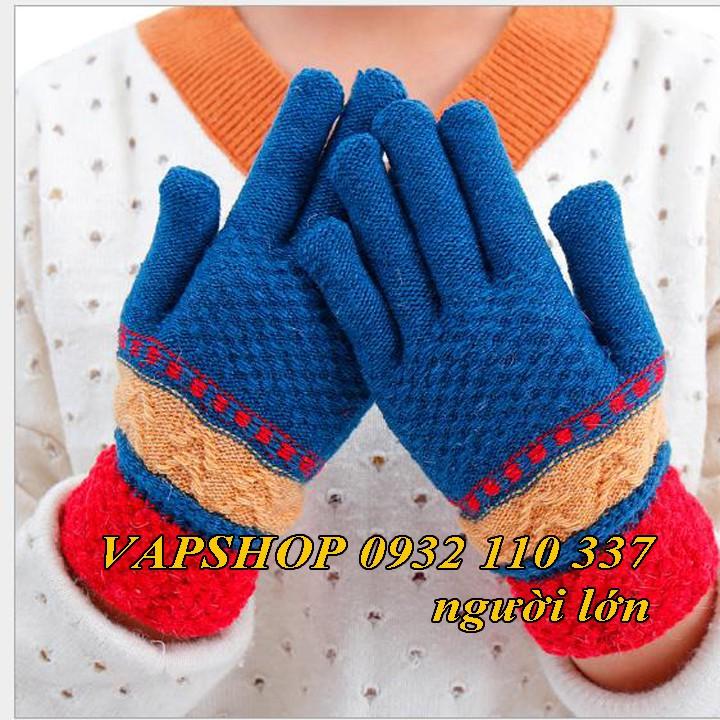 GĂNG TAY LEN NỮ NHIỀU MÀU, FREESHIZE, CỰC ẤM