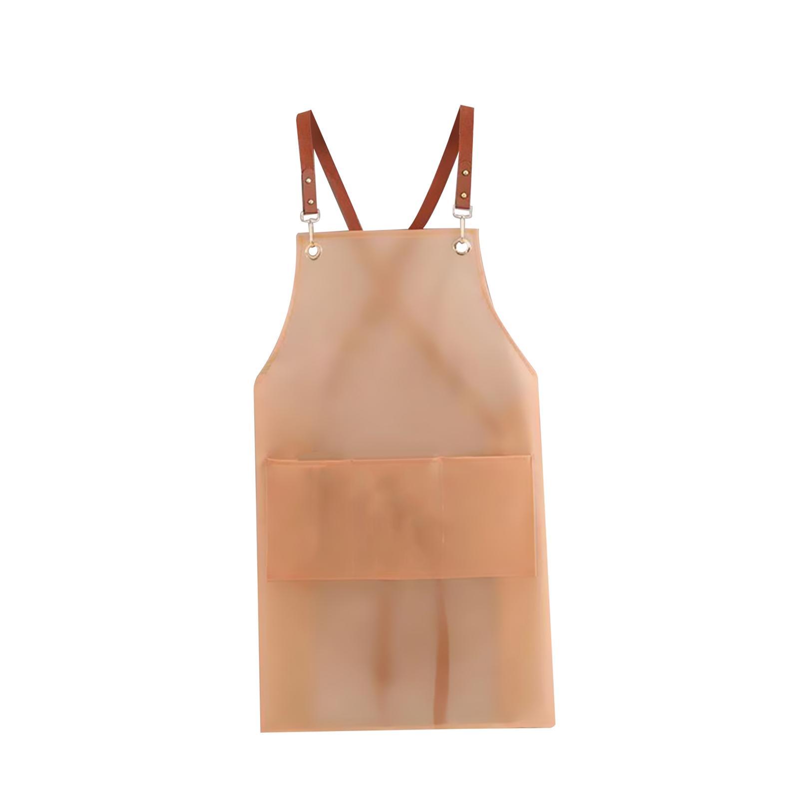 Cooking Apron Chef Apron Gardening Apron Oil Bib Apron for Cosmetology, Coffee Shop Sturdy Adjustable Straps Paint Apron Serving Apron