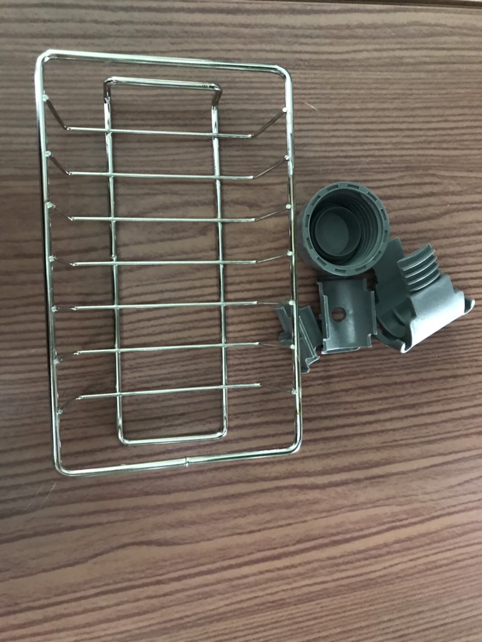 Khay Gắn Vòi Rửa Chén Loại Lớn Bằng Inox - Kích thước: 22.5*6.5*10cm
