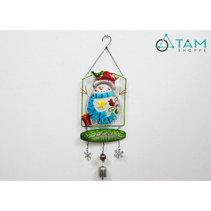 Bảng treo cửa Giáng sinh Vintage bằng thiếc số 33
