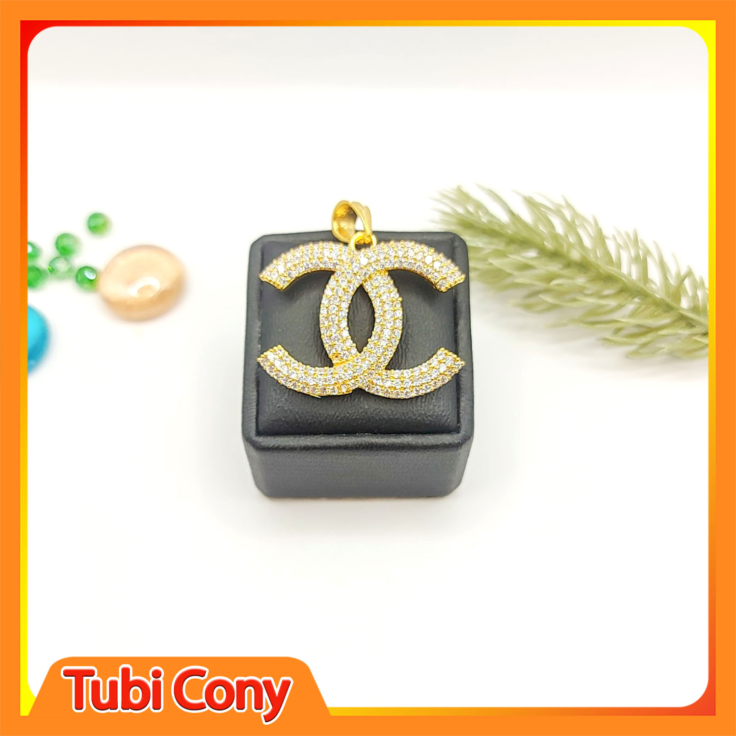 Mặt dây chuyền nữ chữ X đính đá