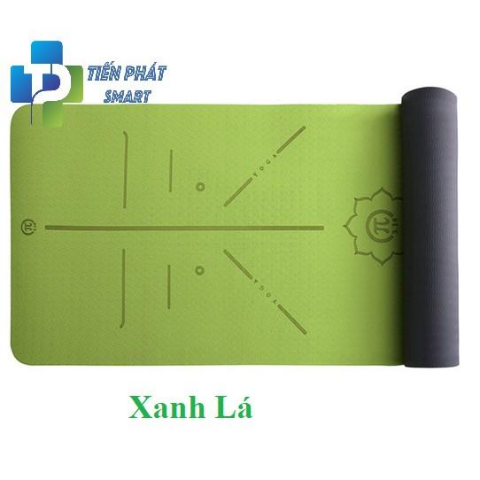 .Thảm yoga định tuyến 6mm 2 lớp(Kèm túi xịn+Dây buộc)