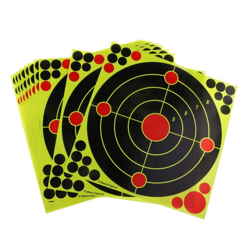 20pcs Reactive Self Adhesive Shooting Targets Stickers