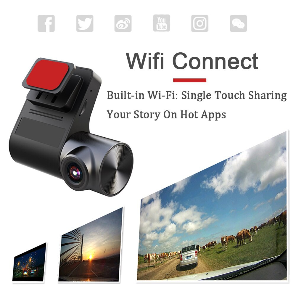 CAMERA HÀNH TRÌNH WIFI V2 KẾT NỐI MÀN HÌNH ANDROID , ĐỘ PHÂN GIẢI FULL HD 1080P