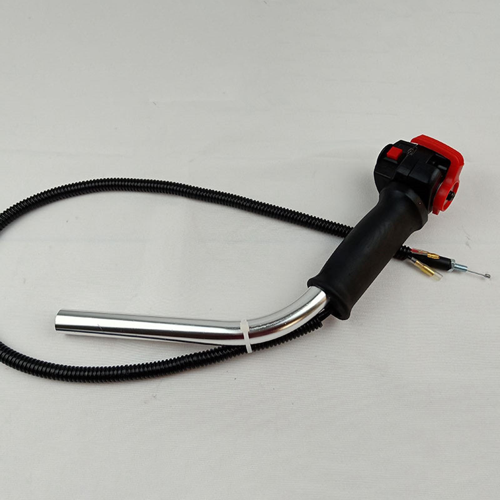 String Trimmer Handle Switch Throttle Cable Attachments Convenient Assemble Durable Aluminium Tube Handheld for Brush Cutter