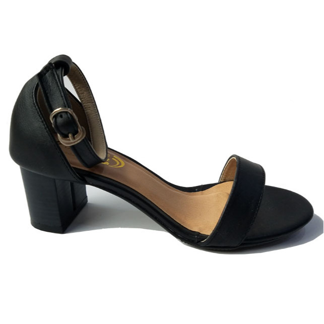Giày sandal cao gót nữ da bò 5 cm HKD126