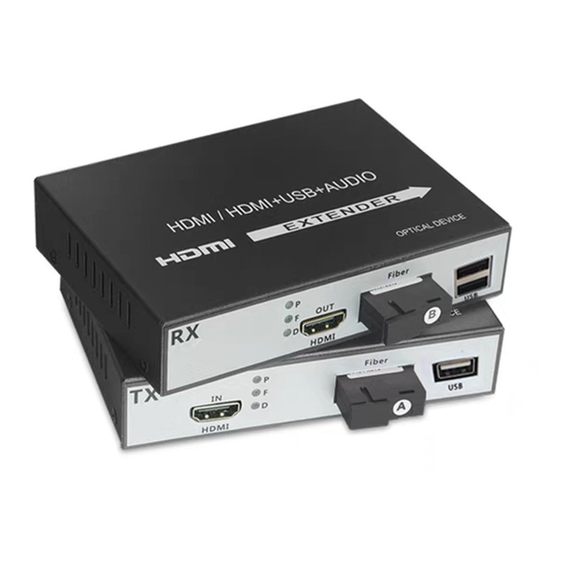 Bộ Kéo Dài HDMI Và USB Qua Dây Quang Xa 20KM Cao Cấp AZONE