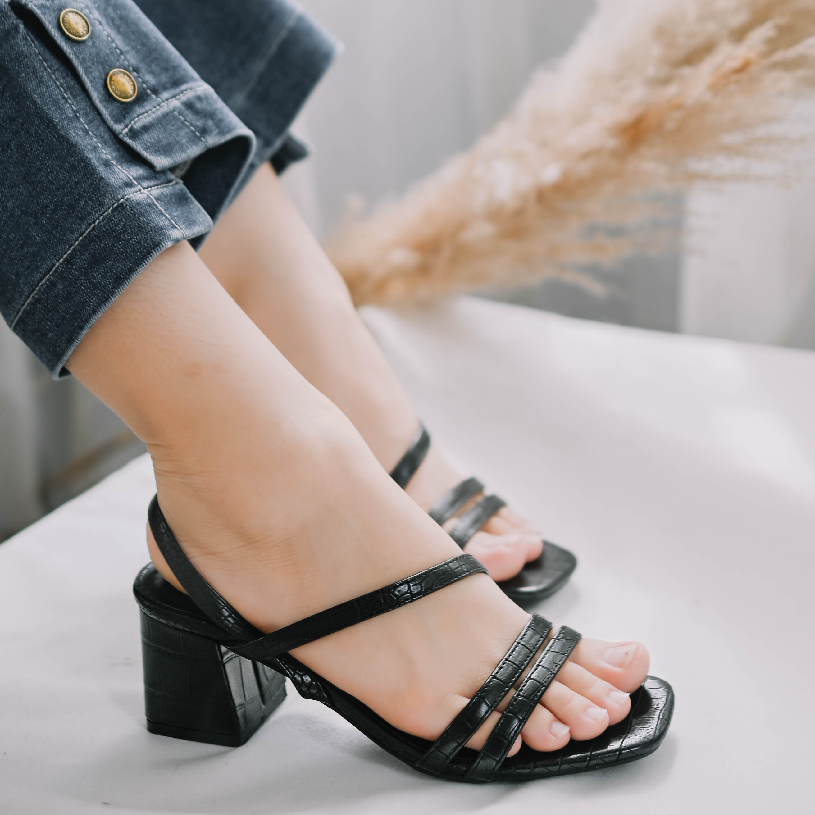 Sandal cao gót nữ đế 5F