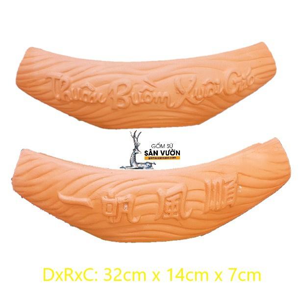 Chậu trồng cây gốm đất nung hình CHIẾC THUYỀN