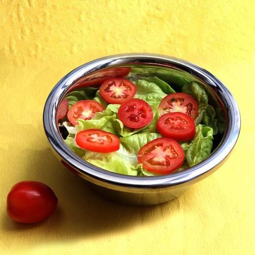 Thau rửa rau, củ quả bằng inox dày đẹp 30cm. Thau trộn salad, rau