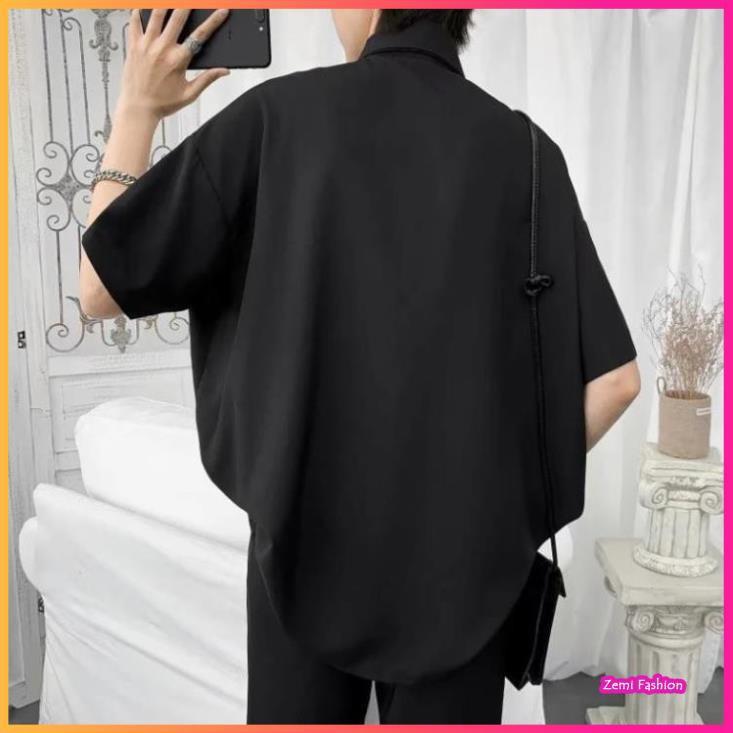 Áo Sơ Mi Nam Polo Hàn Quốc Màu Đen