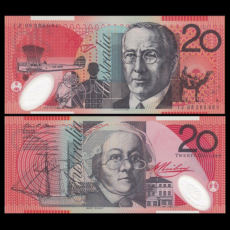Tiền châu Úc , 20 dollars polymer Australia sưu tầm