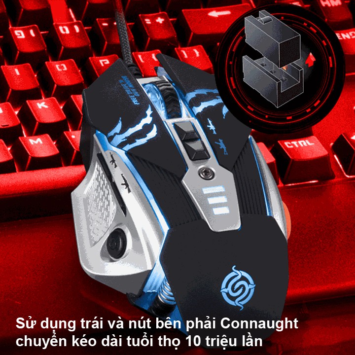 Chuột chuyên game K-SNAKE G0 CHUỘT ĐỈNH CHO DÂN PUBG & FPS - JL - HÀNG CHÍNH HÃNG