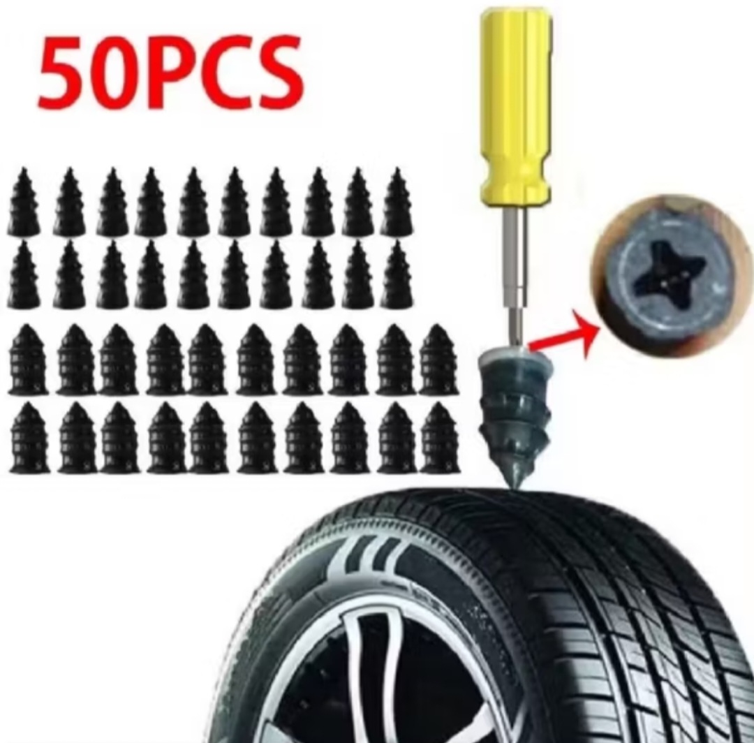 BỘ 50 CÁI ĐINH VÍT VÁ LỐP KHÔNG SĂM XE MÁY ÔTÔ XE ĐIỆN