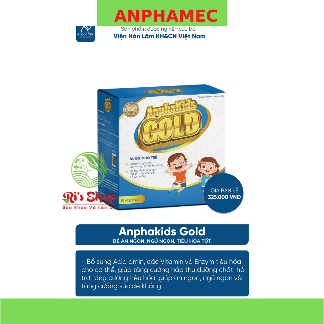 SIRO ĂN NGON ANPHAKIDS GOLD - ANPHAMEC - DÀNH CHO TRẺ BIẾNG ĂN, GẦY YẾU, SUY DINH DƯỠNG , ĐỀ KHÁNG KÉM - GIÚP TRẺ ĂN NGON, NGỦ NGON , BỒI BỔ SỨC KHỎE VÀ TĂNG CƯỜNG SỨC ĐỀ KHÁNG