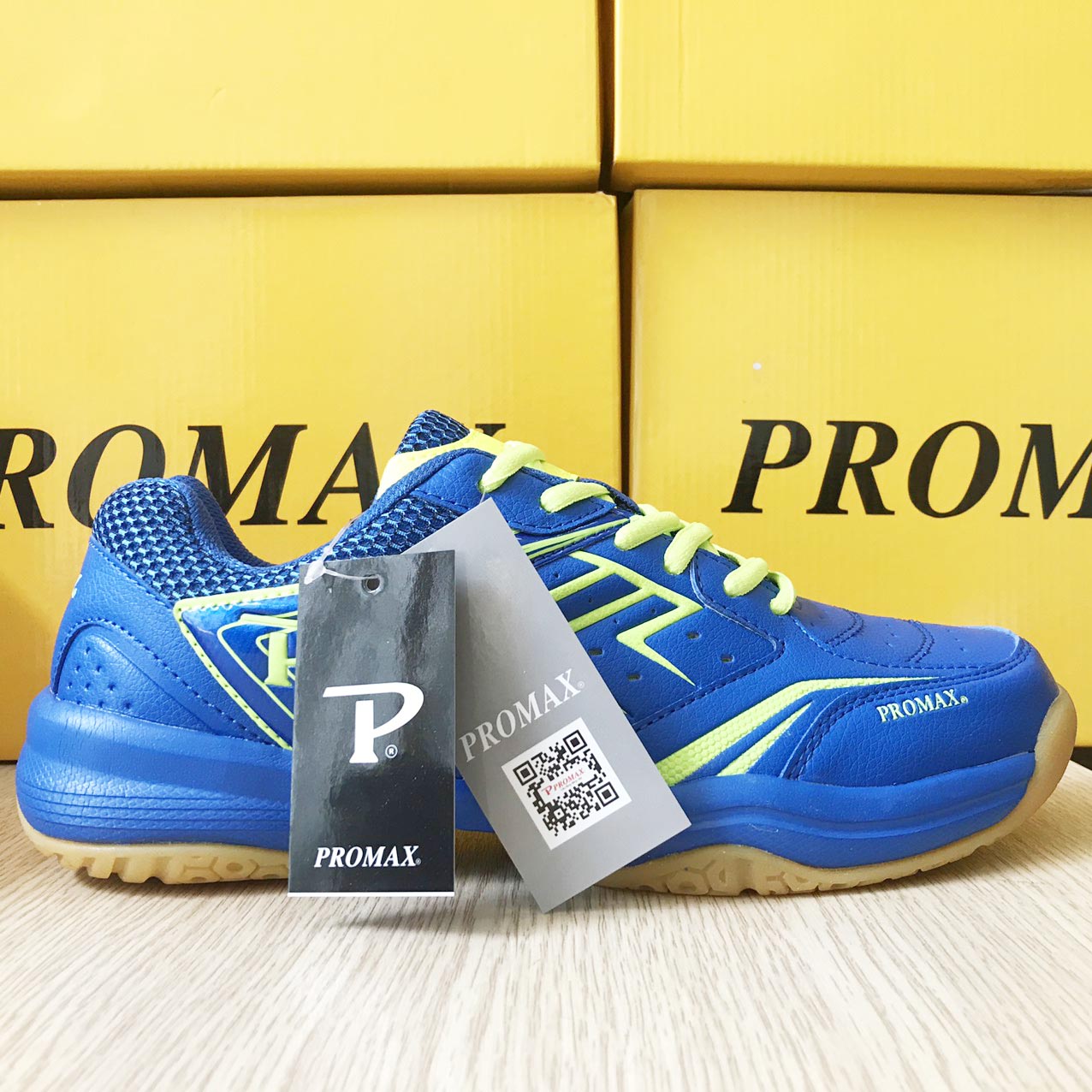 Giày cầu lông nam nữ  Promax  PR19003 CHÍNH HÃNG màu xanh dương