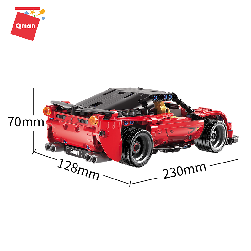 Bộ Đồ Chơi Xếp Hình Technic Qman 54001 Xe Ô Tô Điều Khiển Remote App Cho Trẻ Từ 8 Tuổi