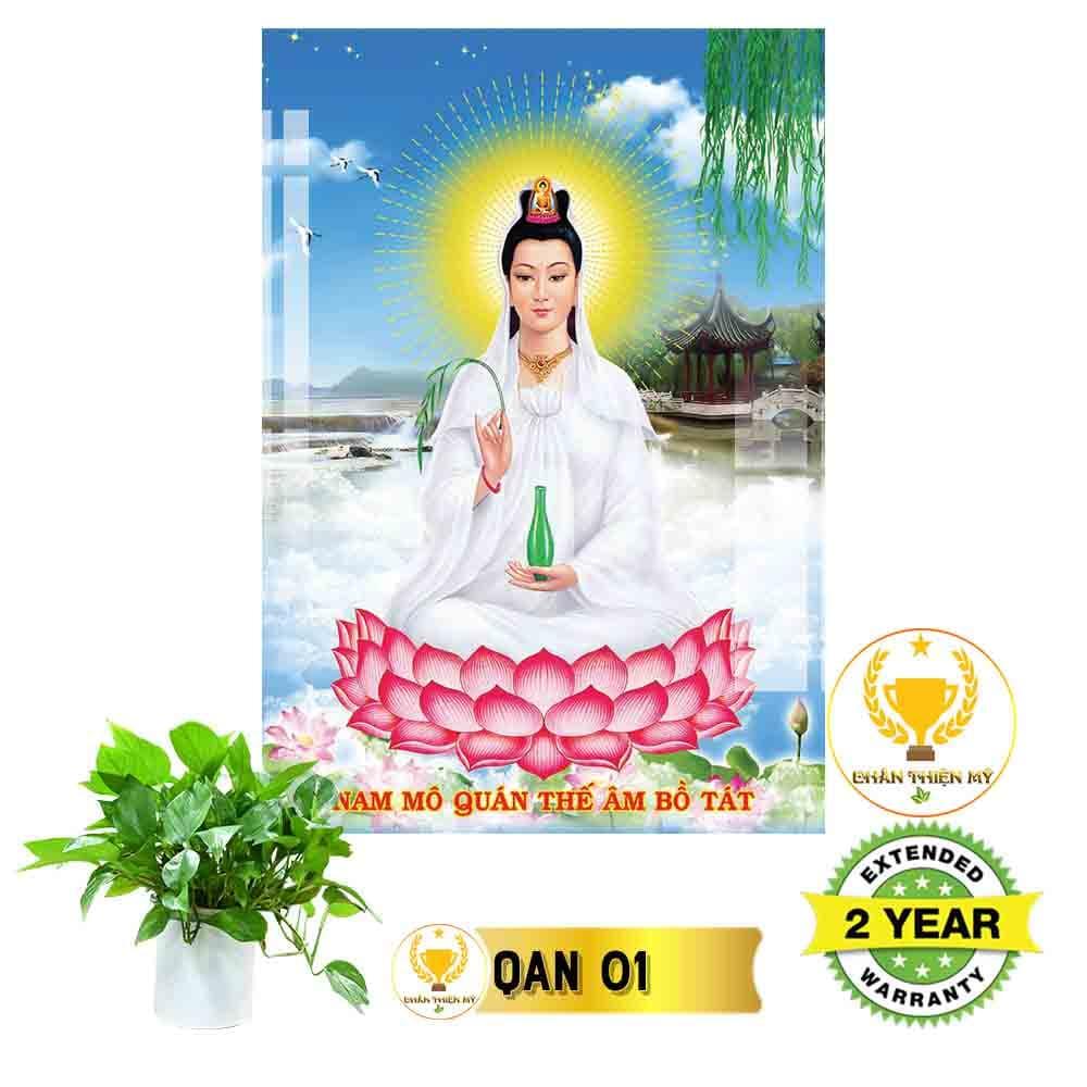 Tranh Quan Thế Âm Bồ Tát có khung_QAK1