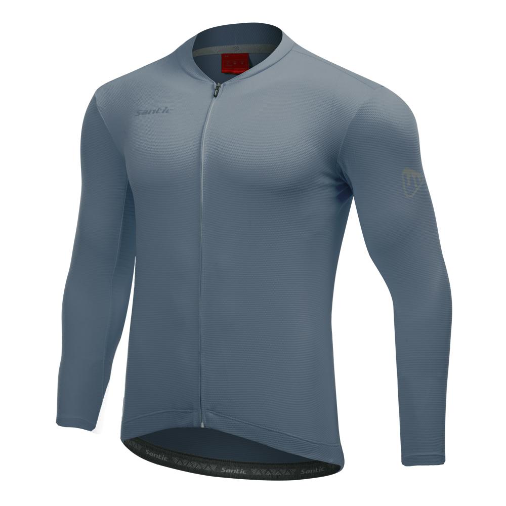 Santic Áo Đi Xe Đạp Nam Tay Dài MTB Đi Xe Đạp Áo Sơ Mi Thoáng Khí Phản Quang Nhẹ Quần Áo Thể Thao Xe Đạp Kích Thước Châu Á Color: K20M3178H Size: XXXL