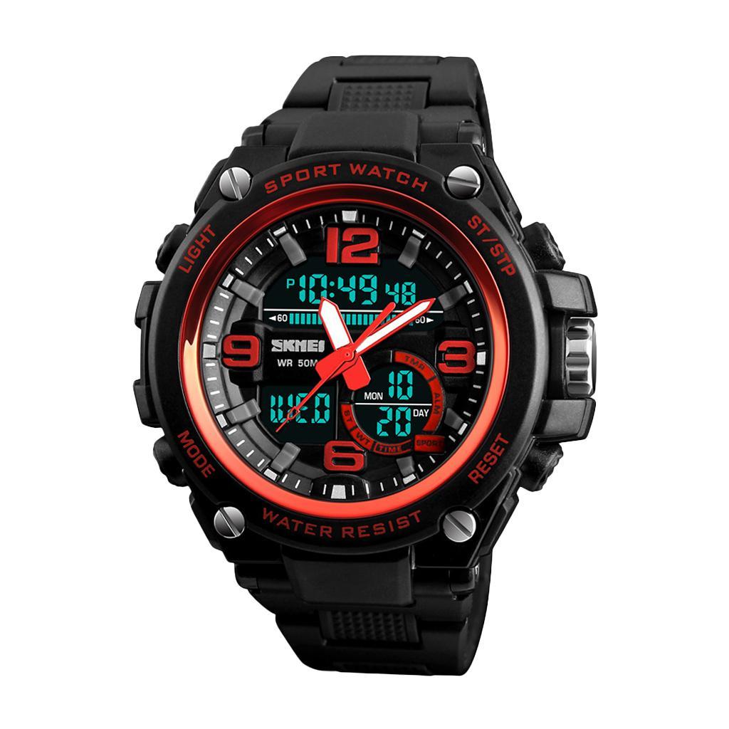Men Sports Analog Waterproof Digital Wristwatch