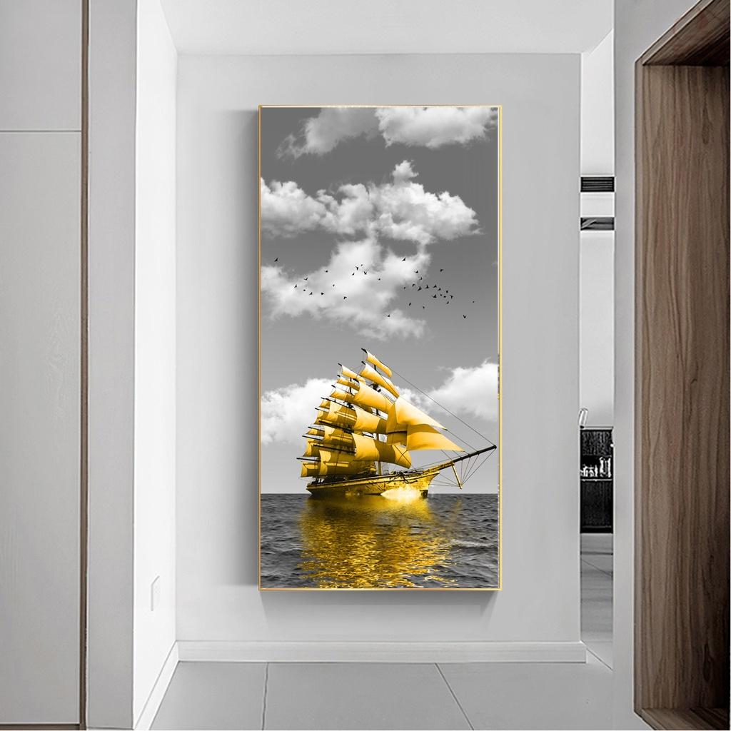 Tranh Treo Tường Trang Trí Canvas - Tranh Đơn Thuân Buồm Xuôi Gió